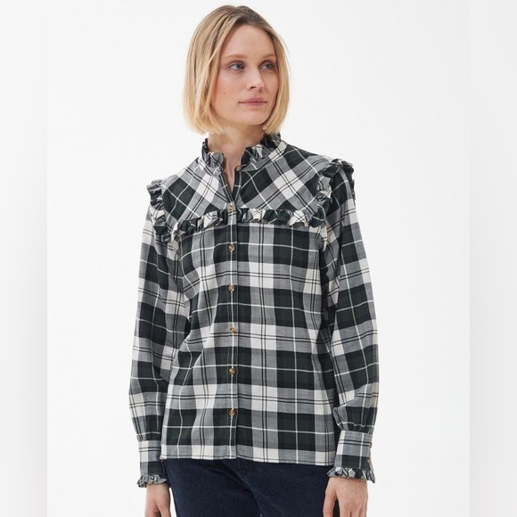 ✨ BARBOUR ✨ Modern Heritage Angelina Poplar Tartan Shirt 8 (USA 4) - Picture 2 of 16